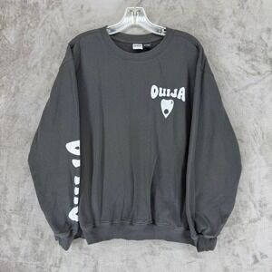 Ouija Sweatshirt Mens XL Mystifying Oracle Charcoal Gray Graphic EUC